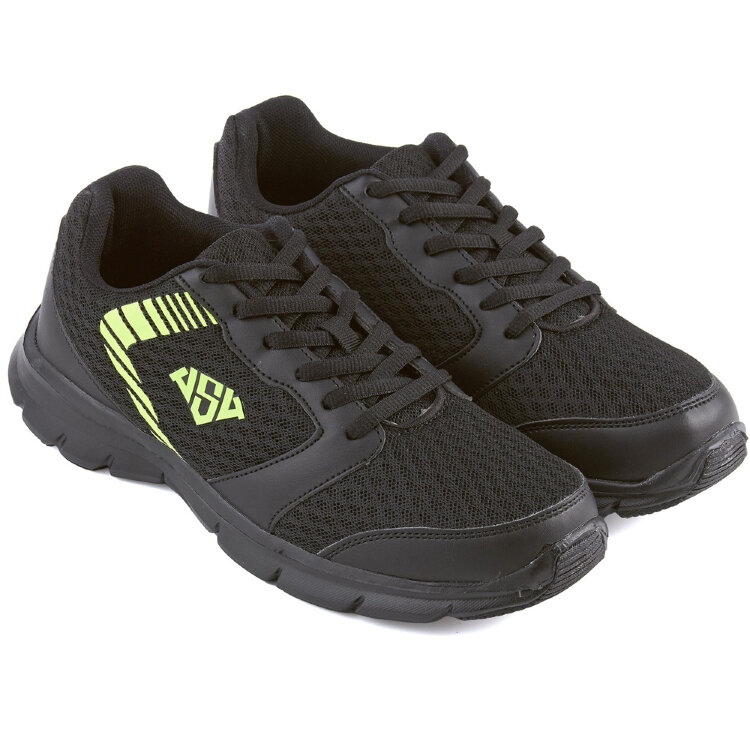 полуботинки кроссовые Claude A22-47561 black/lime