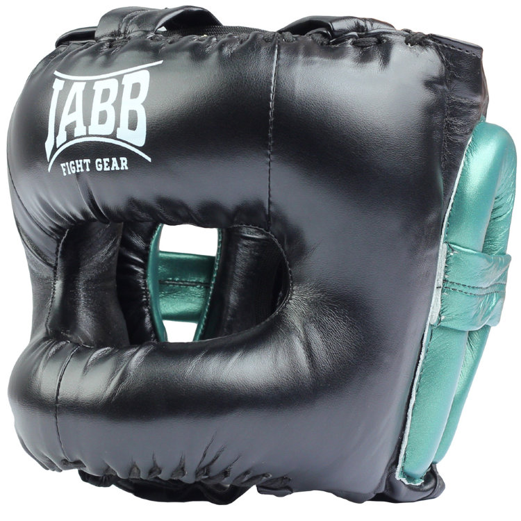 Шлем бамперный (иск.кожа) Jabb JE-6024 черный/зеленый L/XL