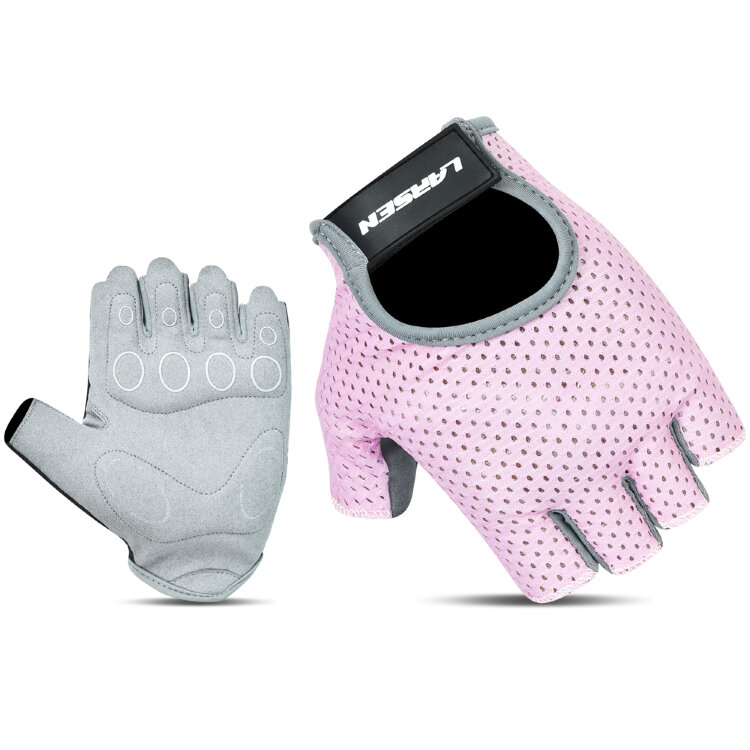 Перчатки для фитнеса Larsen 01-21 Light Pink/Grey