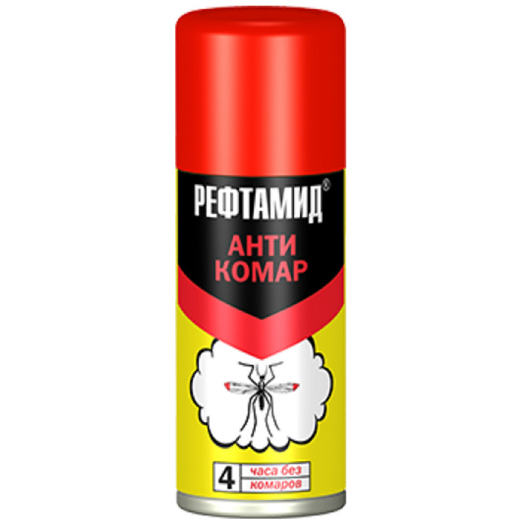 Репеллент "Рефтамид Антикомар" 145 мл (Аэрозоль)(6-200)