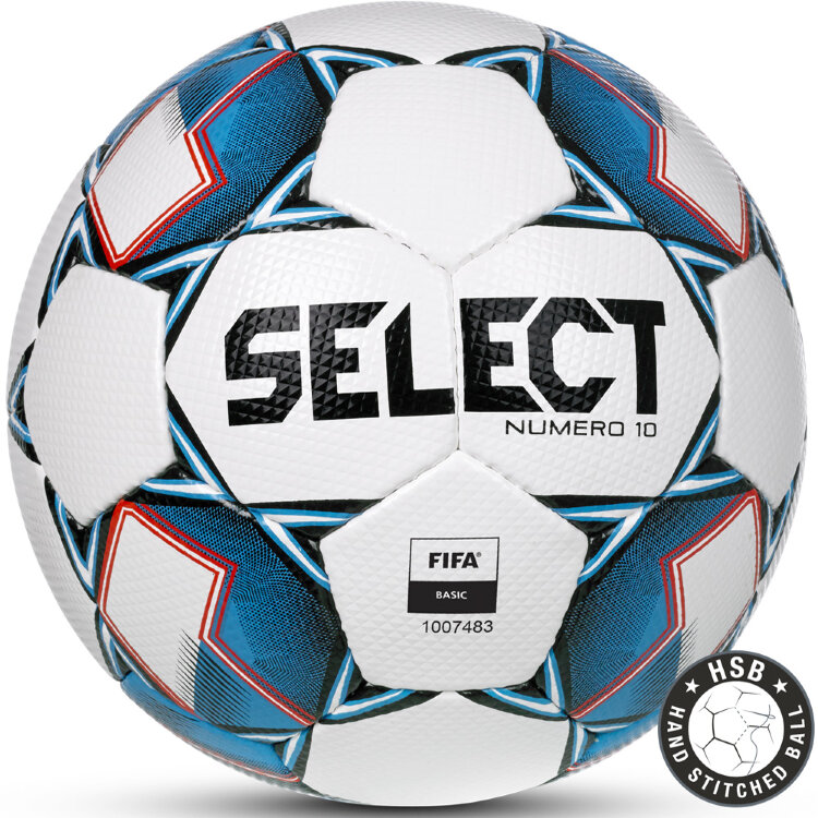 Мяч футбольный Select Numero 10 Fifa basic ((200), бел/син/крас, 5)