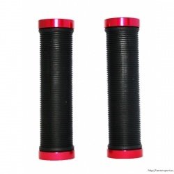 Грипсы Vinca Sport H-G119 черный/красный 129мм