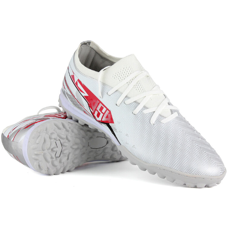 полуботинки кроссовые Inferno Turf 230217 silver/red