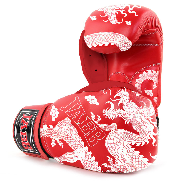 Перчатки бокс.(иск.кожа) Jabb JE-4056 Red Dragon (Thai Style) 10ун.