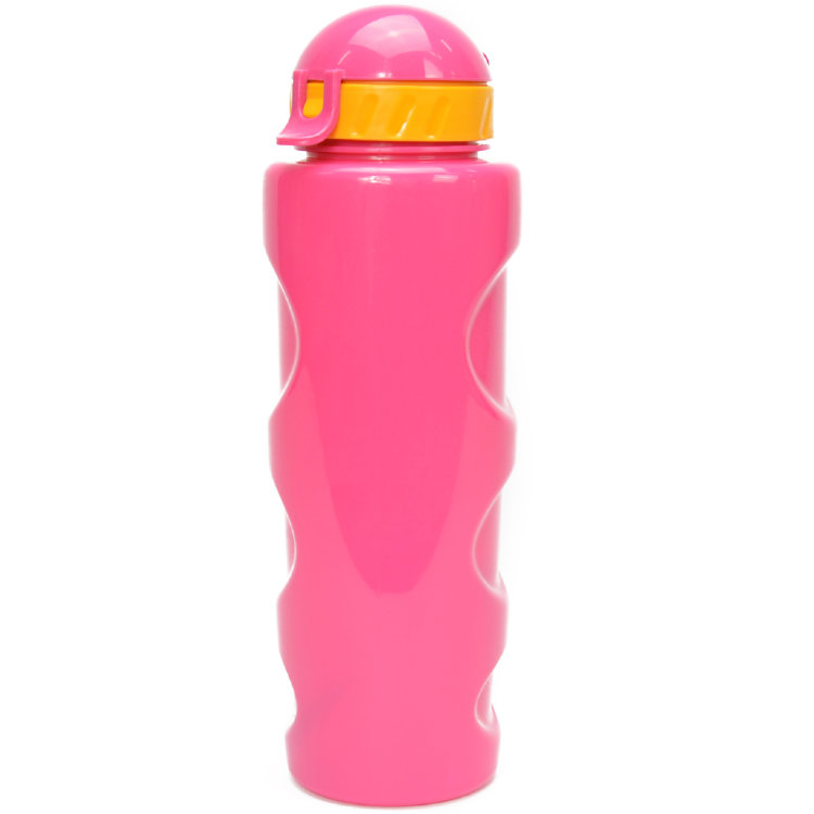 Бутылка для воды BOOL-BOOL с трубочкой "LIFESTYLE" со шнурком, 700 ml., anatomic, розовая