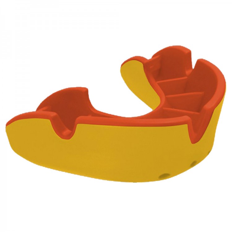 Капа OPRO JUNIOR yellow/orange 1челюстн.