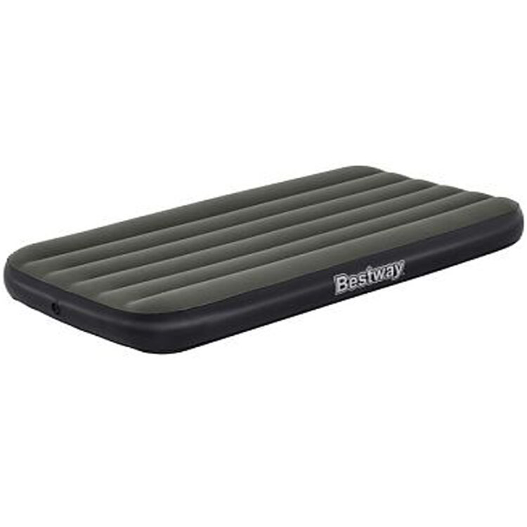 Матрас надувной Bestway 1 мест. флок 6713L Tritech Air серый 188х99х25см