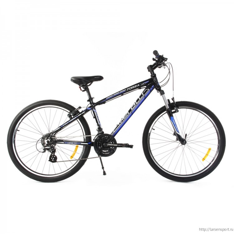 Велосипед Meratti Forza Uno Black/Blue 21ск, 26 черный / синий