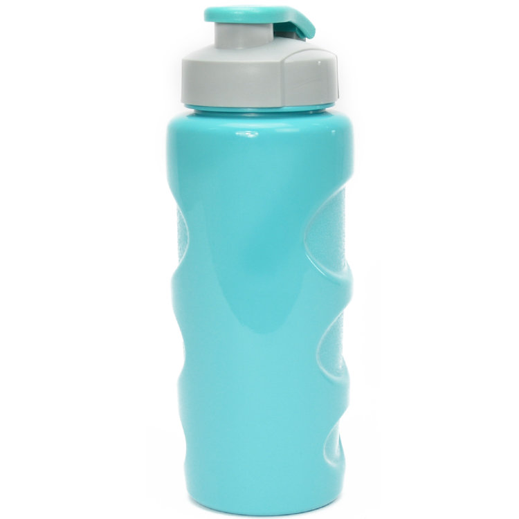 Бутылка для воды BOOL-BOOL "HEALTH and FITNESS" со шнурком, 500 ml., anatomic, голубой