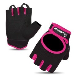 Перчатки для фитнеса Larsen 16-8344 black/pink