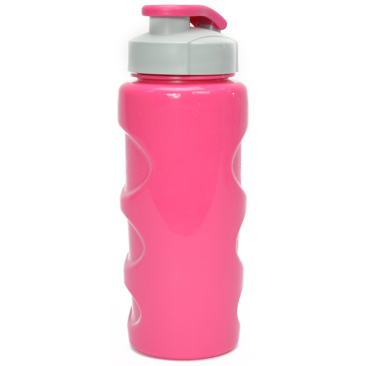 Бутылка для воды BOOL-BOOL "HEALTH and FITNESS" со шнурком, 500 ml., anatomic, розовая
