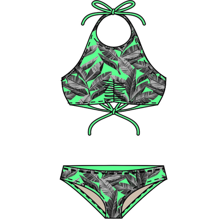 купальник жен. M15S77 - 5776 ice green