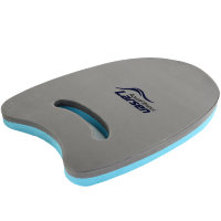 Доска для плавания AquaFitness Larsen YP-07 (цельный материал) графит/бирюз.