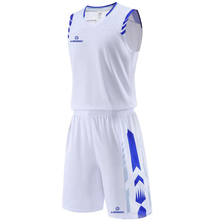 Форма баскетбольная LQ1921 white (футболка, шорты) XL, 165-170cm