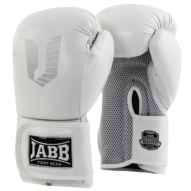 Перчатки бокс.(иск.кожа) Jabb JE-4056/Eu Air 56 белый 12ун.