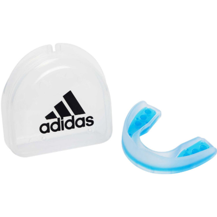 Капа одночелюстная Single Mouth Guard Dual Density прозр/син Senior adiBP092