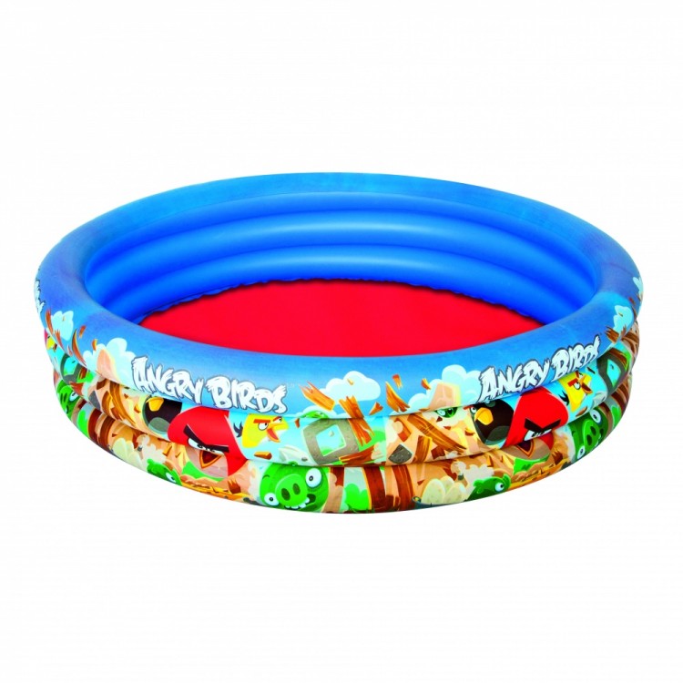 Бассейн надувной Bestway (3+) 96108 Angry Birds р152х30см, 282л (18%ндс)