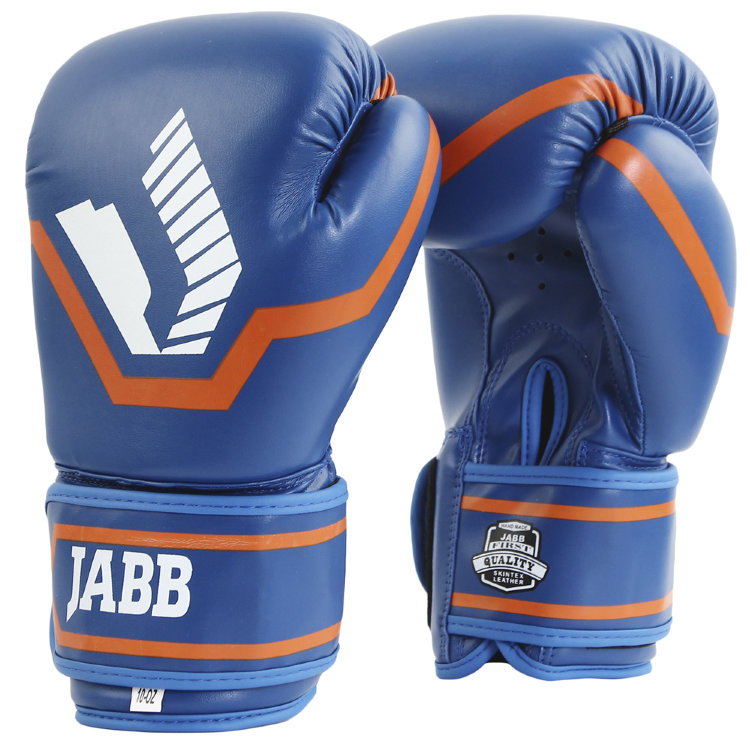 Перчатки бокс.(иск.кожа) Jabb JE-2015/Basic 25 синий 6ун.