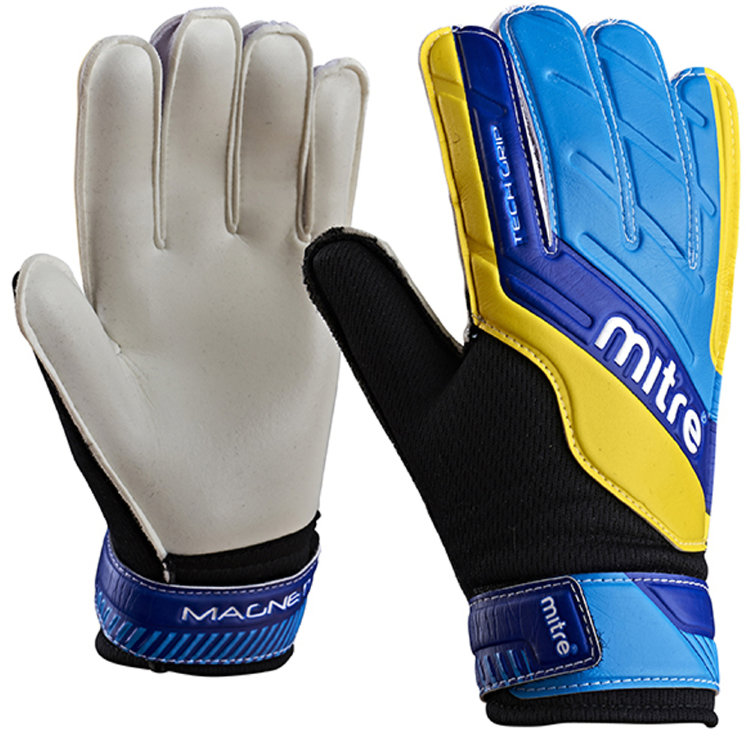 Перчатки вратарские юниорские Mitre Magnetite G70009BCY black/cyan/yellow5.0