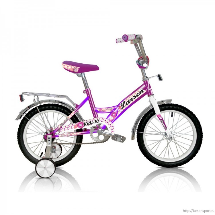 Велосипед Larsen Kids 16" (17,16") Фиолетовый