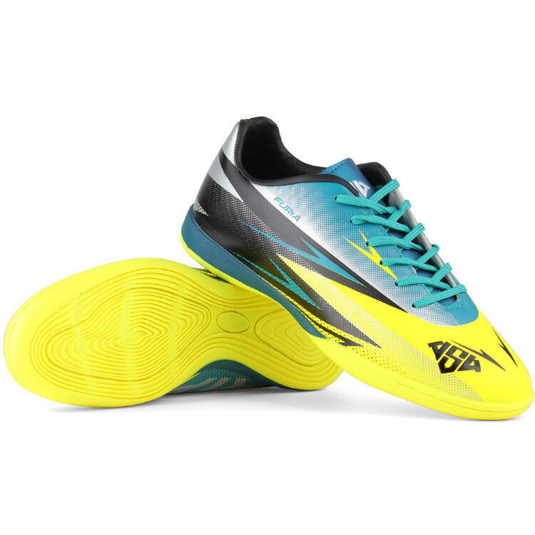 полуботинки кроссовые Furia Indoor 201A18 grey/black/turquoise