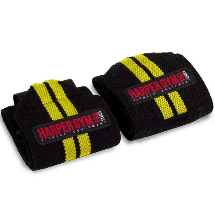 Суппорт запястья эластичный Harper Gym Pro Series JE-2672 (пара) чер/жел