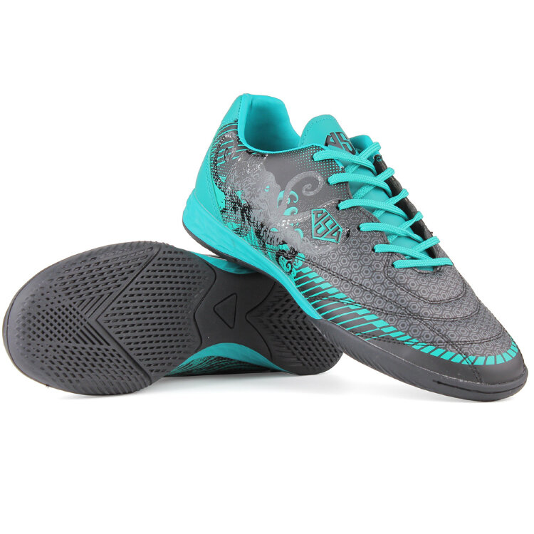 полуботинки кроссовые Furia Indoor 221022 Octopus black/turquoise