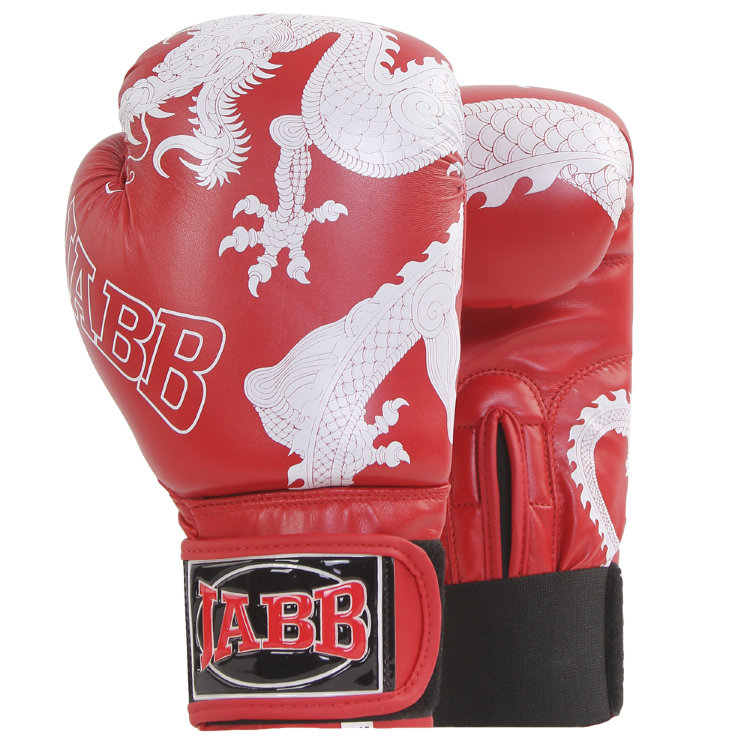 Перчатки бокс.(иск.кожа) Jabb JE-4056 Red Dragon (Thai Style) 14ун.