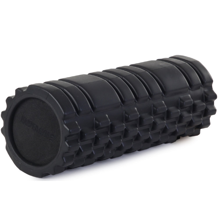 Цилиндр рельефный для фитнеса Harper Gym EG02 Ø13см х 33 см чёрный