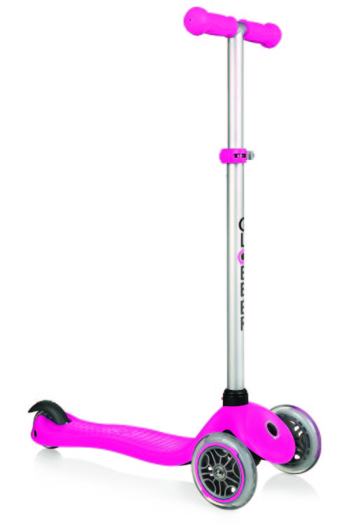 Трехколесный самокат Globber PRIMO STARLIGHT розовый