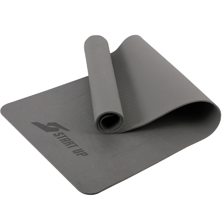 Коврик для фитнеса и йоги Start Up TPE ZH-02 Black р183х61х0,6см