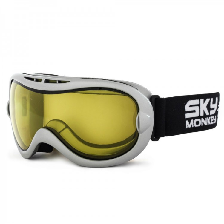 Очки горнолыжные Sky Monkey SR24 YL (VSE10) серебро N/S