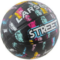 Мяч баскетбольный Larsen Street black/paint, р7, резина