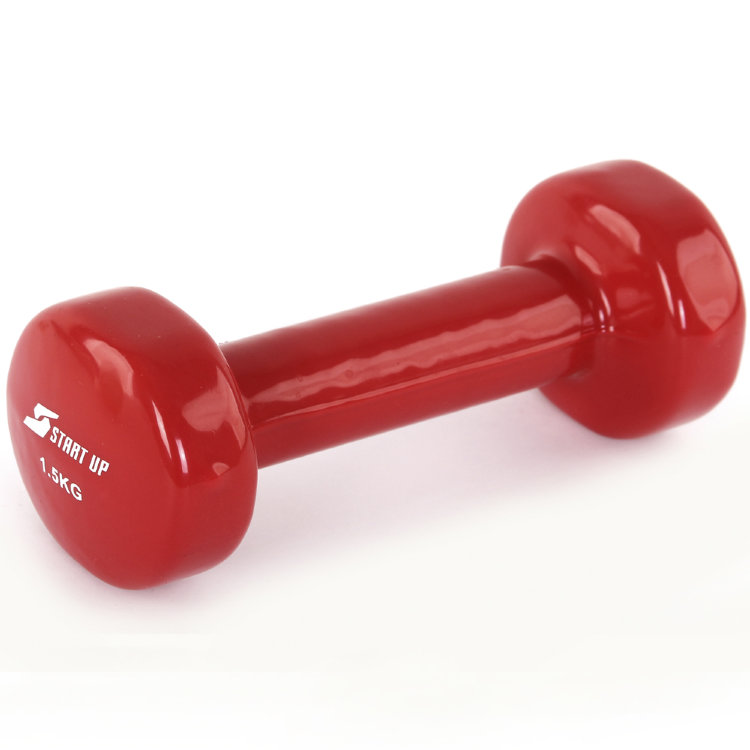 Гантель виниловая Start Up NT08010 1,5 кг red