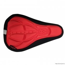 Накладка гелевая на седло Vinca Sport XD 10 красный 285х175мм