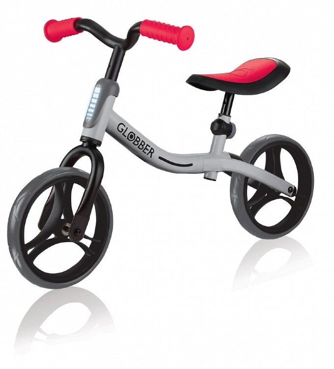 Беговел Globber GO BIKE серый-розовый