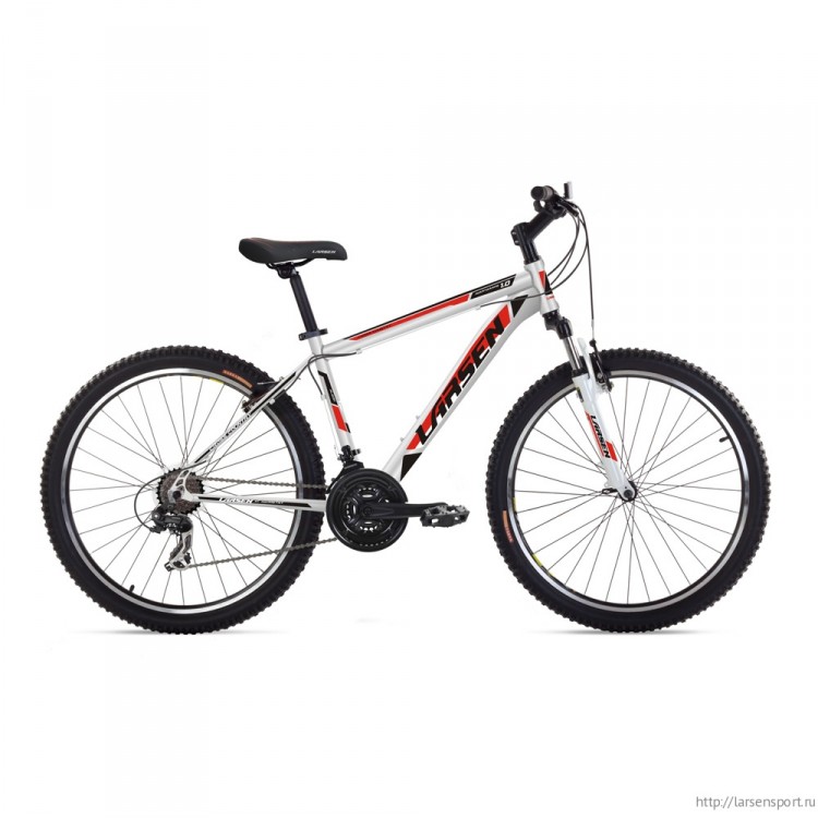 Велосипед Larsen Avantgarde 1.0  (17,26") Silver/Red 21ск, 26 серебристый / красный