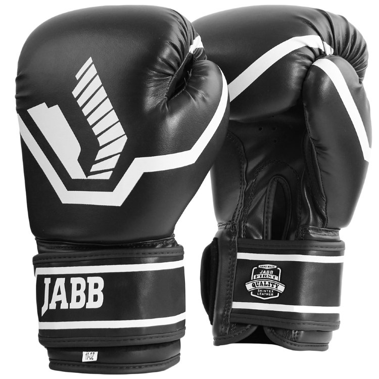 Перчатки бокс.(иск.кожа) Jabb JE-2015/Basic 25 черный 6ун.
