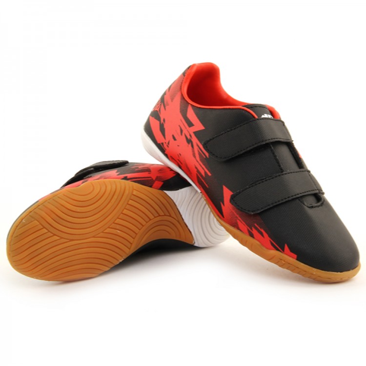 полуботинки кроссовые дет. Furia indoor Velcro 201А18 red/black
